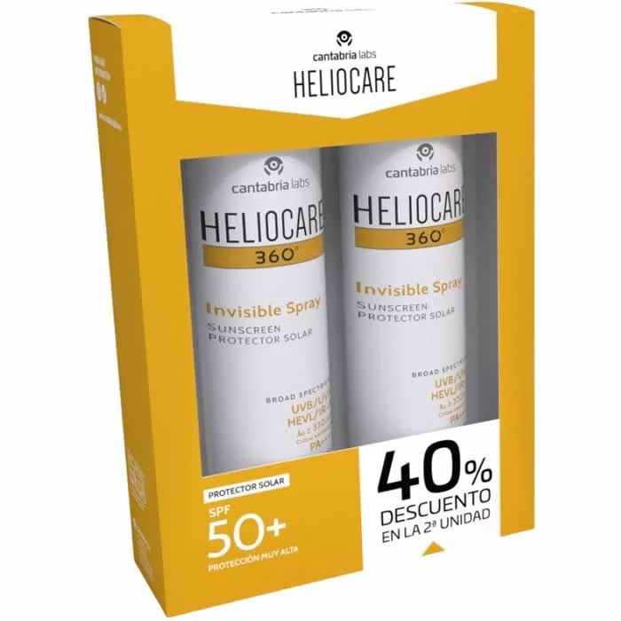 [411094] Heliocare 360 Invisible Spray Spf50+ 2x200ml