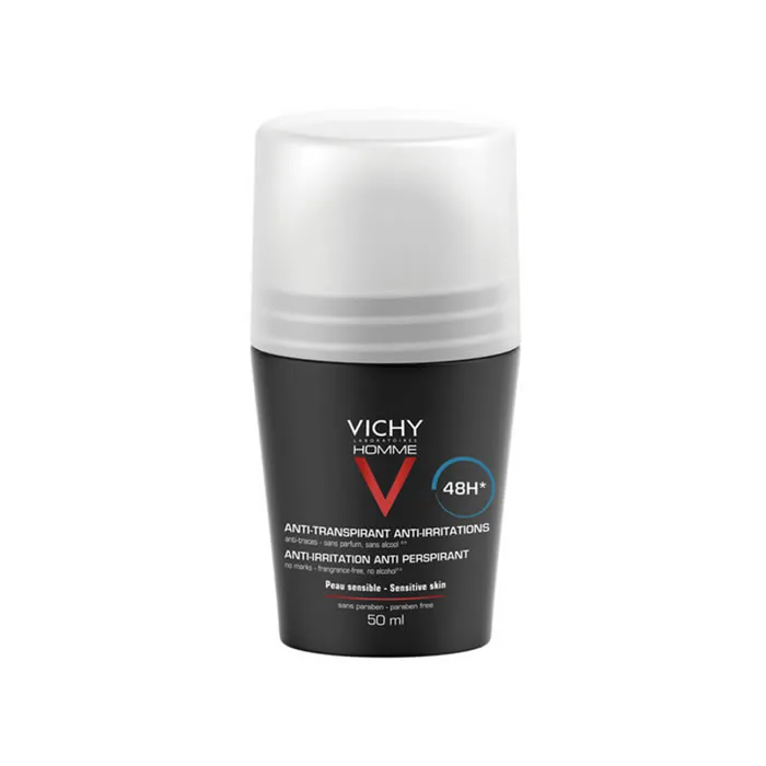 [5063] Vichy Homme Déodorant Roll On Peaux Sensibles 50ml