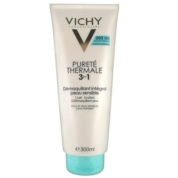 [29160] Vichy Pureté Thermale 3 En 1 Démaquillant Intégral Peau Sensible 300ml