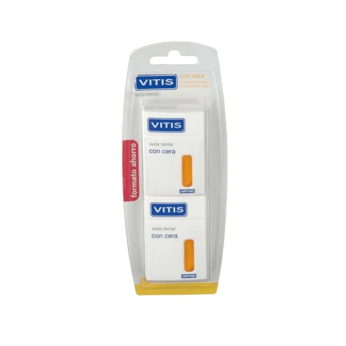[48443] Vitis Waxed Dental Fluss 2x50m