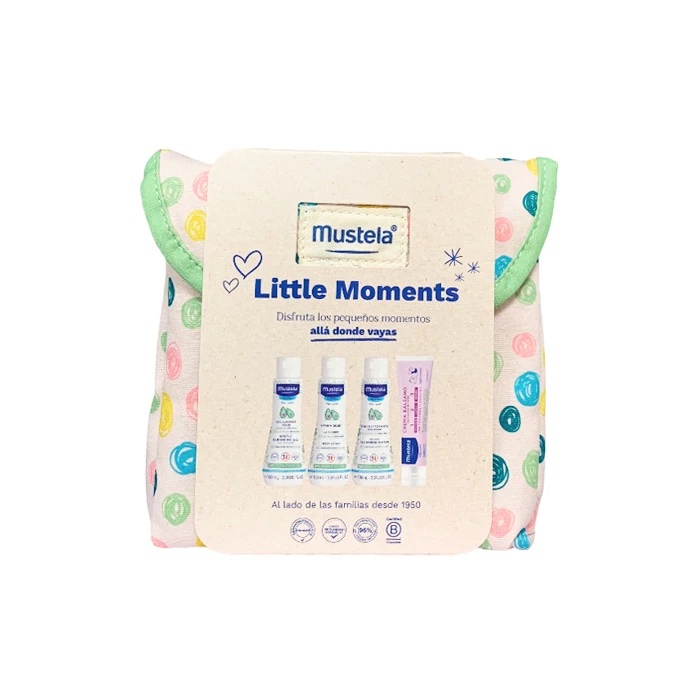 Mustela Little Moments Puntíková toaletní taška 5 kusů