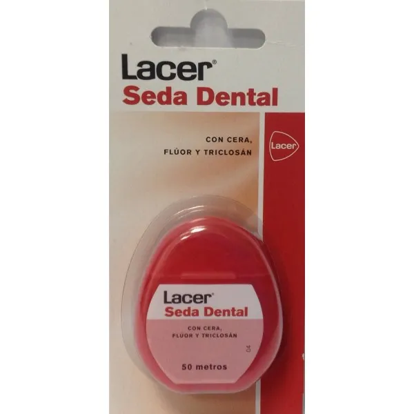 [49531] Fil Dentaire Lacer, Cire et Fluorure 50m 1ud
