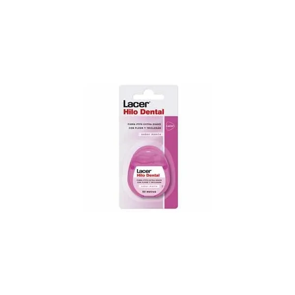 [49533] Lacer Fil Dentaire Extra Doux Avec Fluorure et Triclosan 50m 1ud