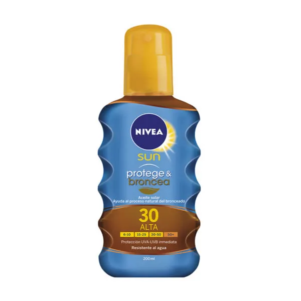 Nivea Sun Huile Sèche Protect And Bronze Spf30 200ml