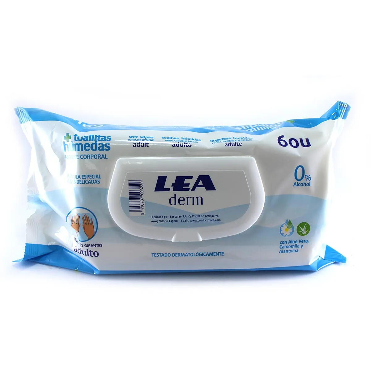 [92917] Lea Derm Salviette Pack 60 Unitá