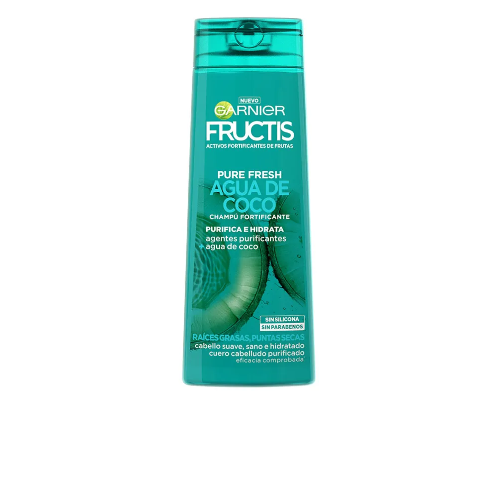 [101338] Garnier Fructis Pure Fresh Agua De Coco Fortificante Champú 360ml