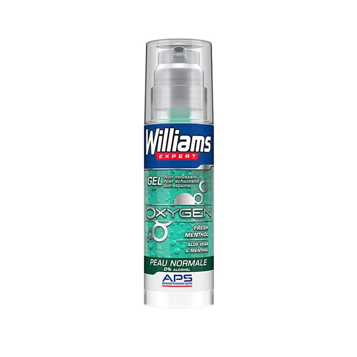 William Expert Oxygen Gel À Raser Peau Normale