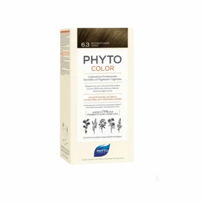 [217383] Phyto Coloración De Cabello Phytocolor 6.3 Rubio Oscuro Dorado 180g