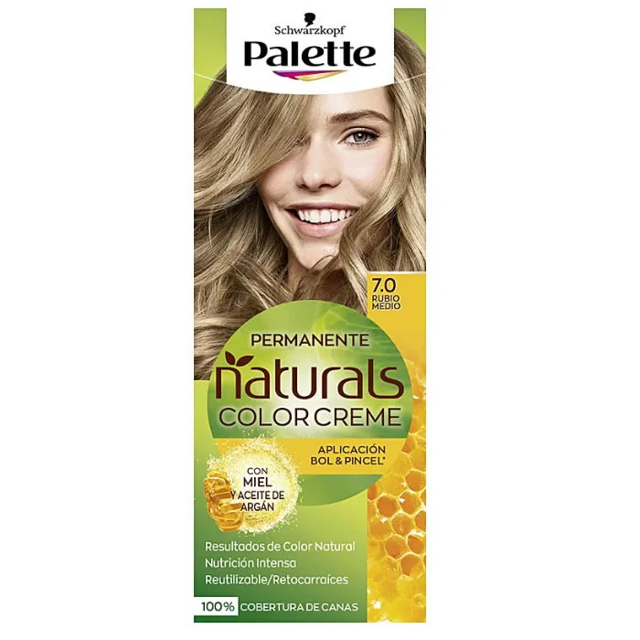 [218280] Schwarzkopf Palette Naturals Color Creme 7.0 Medium Blonde