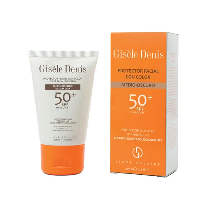 [219939] Gisèle Denis Crème Solaire Faciale Avec Couleur Medium/Dark 40ml