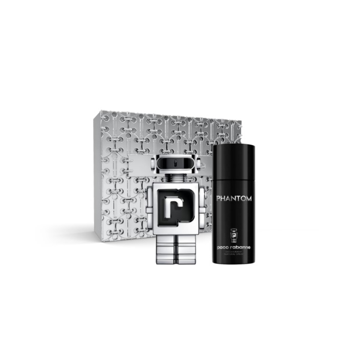 Paco Rabanne Phantom Eau De Toilette Spray 100ml Confezione 2 Prodotti Natale 2023