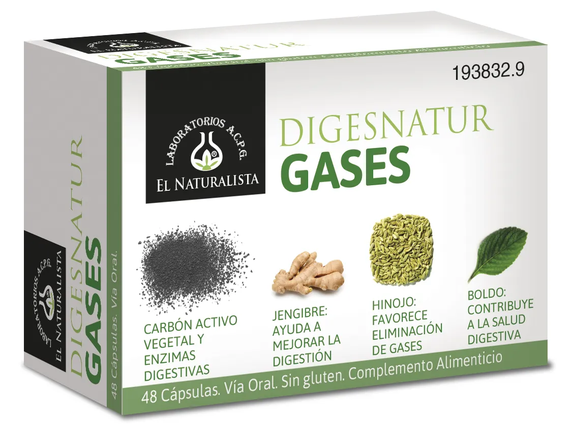 [237972] El Natural Digesnatur Gases 650 Mg X 48 Caps