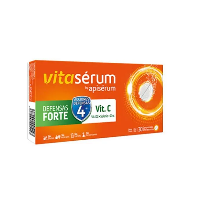Vitaserum By Apiserum Defensas Forte Vit C 30 Comprimés