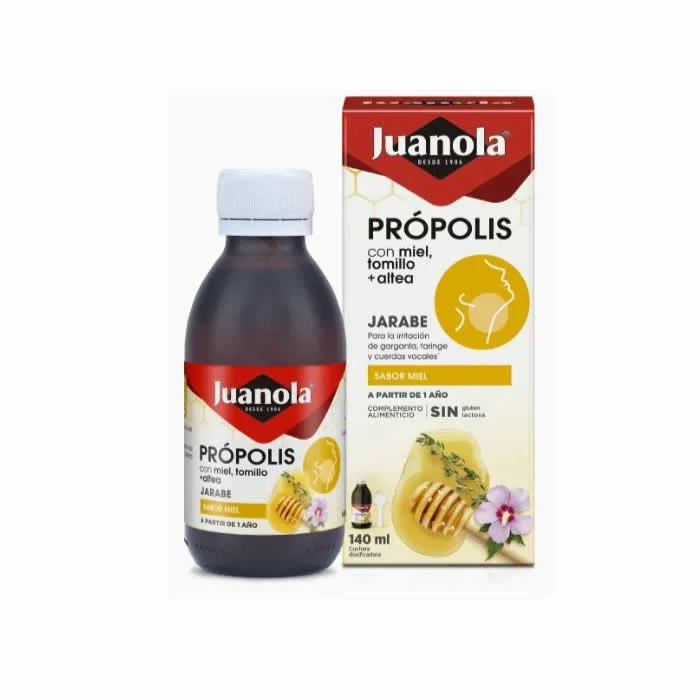 Juanola Sirop au Miel et au Thym de Propolis 140ml