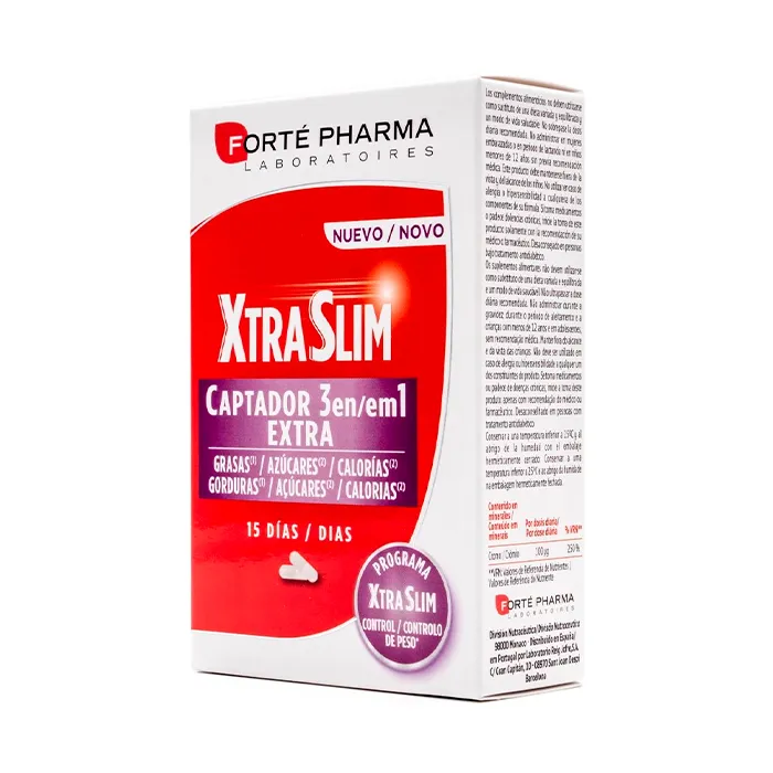 Forté Pharma Xtraslim Captador 3 en 1 60 Capsules