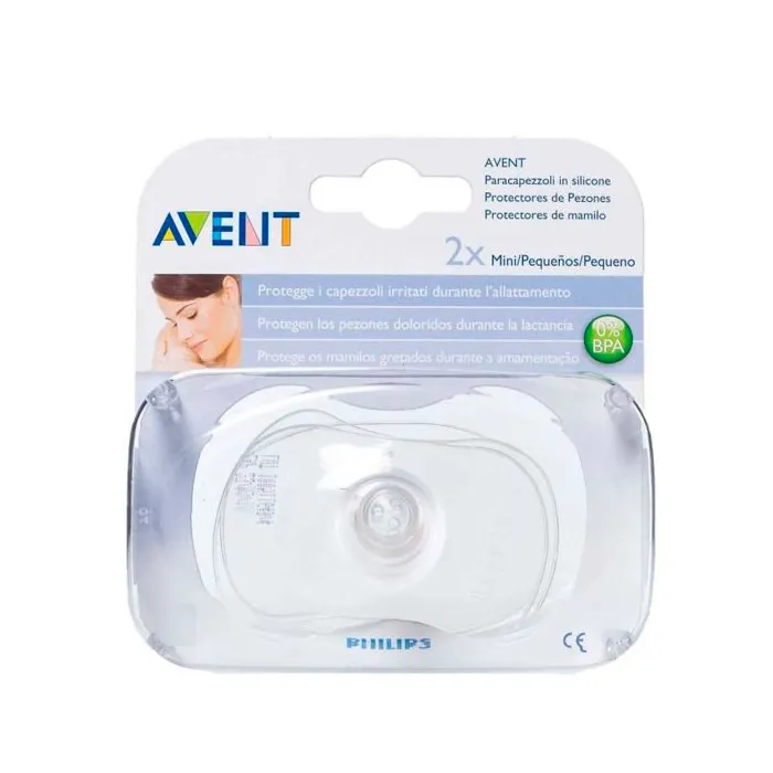 Avent 2 Mini Boucliers en Silicone pour Mamelons