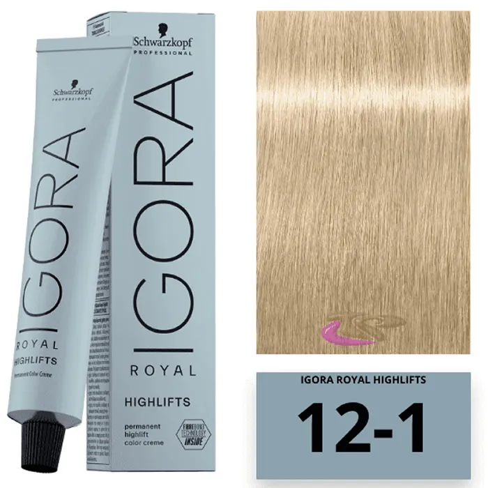 [304182] Schwarzkopf Igora Royal Highlifts Ceniza 12-1 60ml