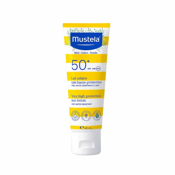 Mustela Baby Spf50+ Lait Solaire Très Haute Protection Spécial Visage 40ml