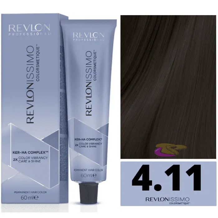 [313966] Revlon Revlonissimo Colorsmetique 4,11 Castaño Medio Ceniza Intenso 60ml