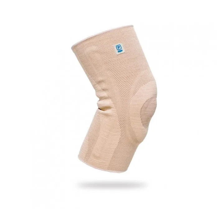 Genouillère élastique avec rembourrage en silicone et stabilisateurs latéraux T.S