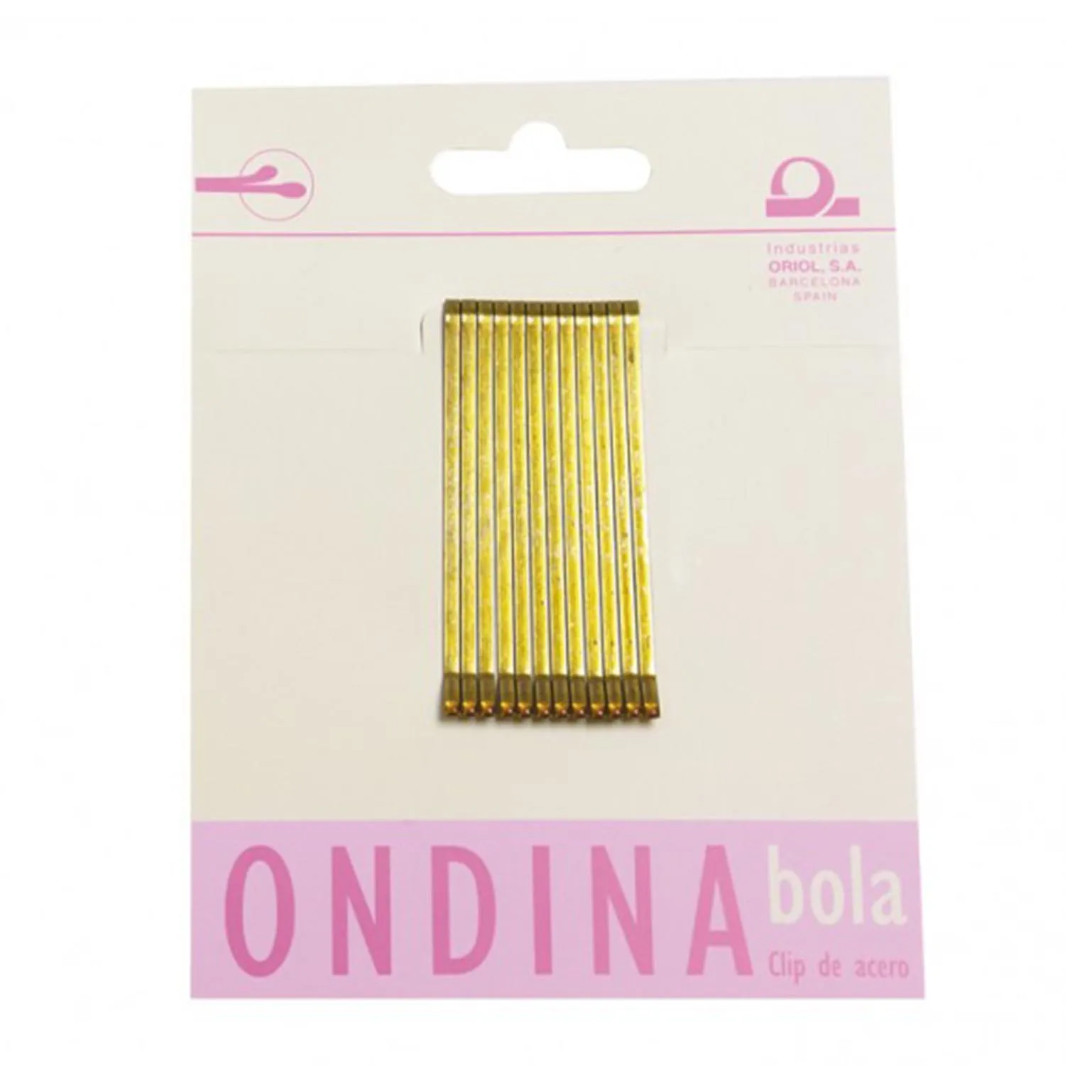 [321998] Eurostil Ondina Clips 50mm Bola Bronce 12un