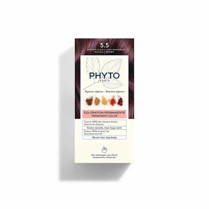 Phyto Hair Colour By Phytocolor 5.5 Light Mahogany Brown 180g