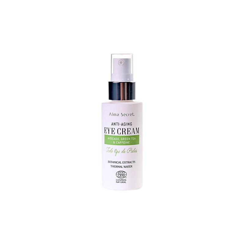 Alma Secret Eye Cream Antiedad Con Aguacate, Te Verde y Cafeina Botanica
