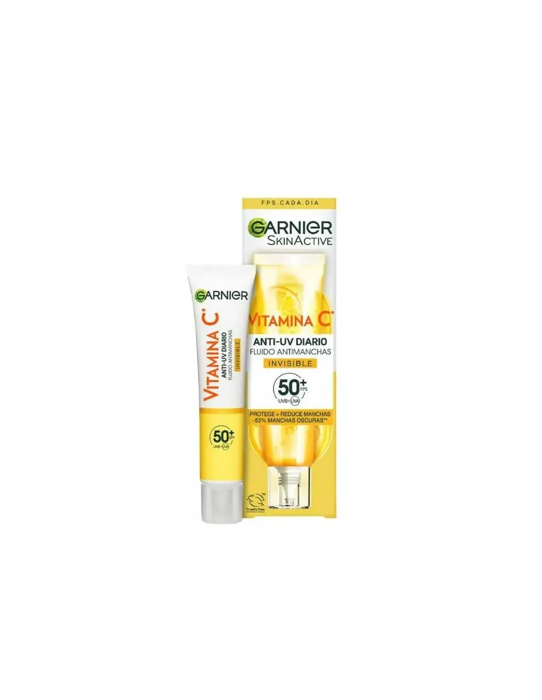 [356285] Garnier Skinactive Vitamina C Fluido Antimanchas Spf50 40ml