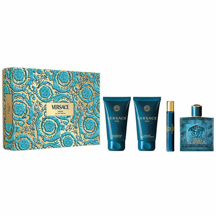 Versace Eros Eau De Parfum Spray 100ml кутия 4 продукта