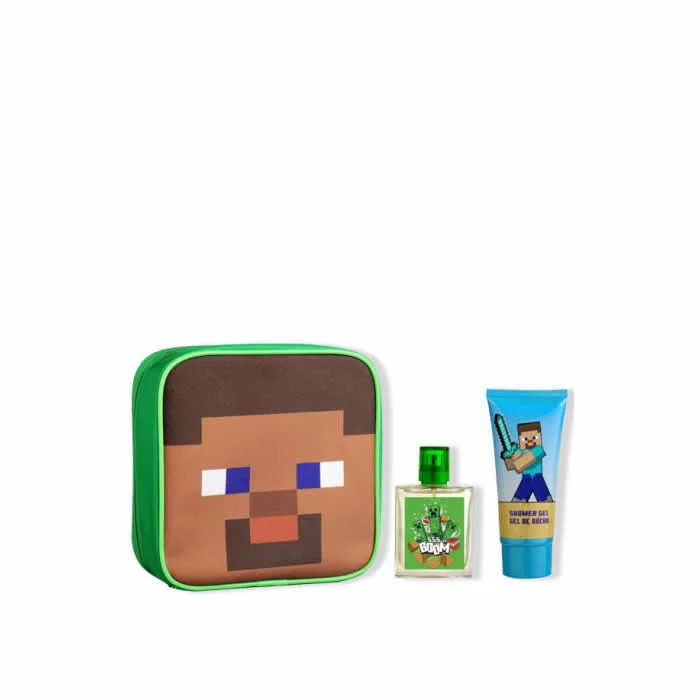 [371902] Cartoon Minecraft Eau De Toilette Spray 50ml Set 3 Parti