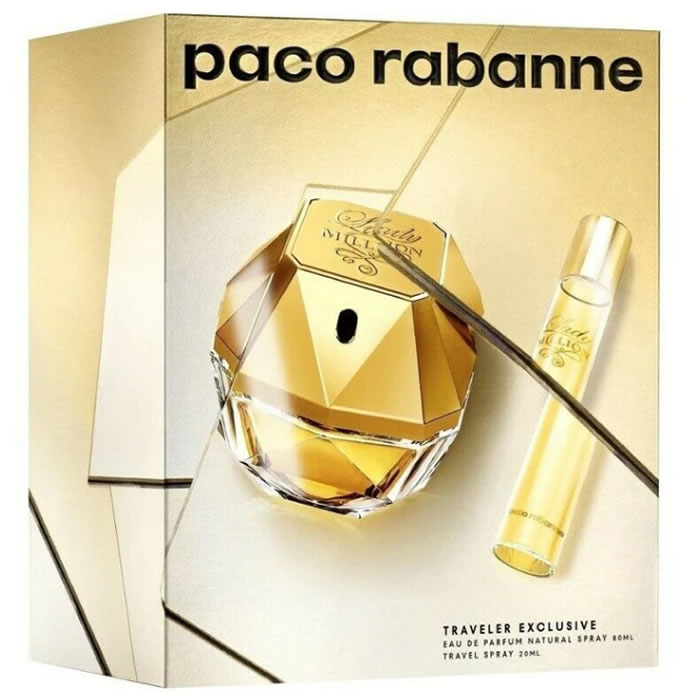 Paco Rabanne Lady Million Eau De Parfum spray 80ml 2 dobozos termékek