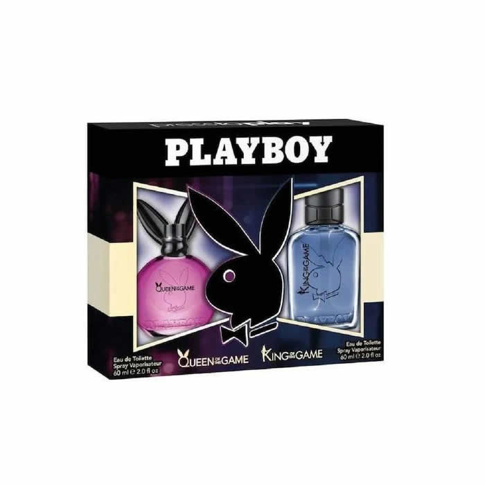 Playboy Queen And King Of The Game toaletní voda s rozprašovačem 2x60ml
