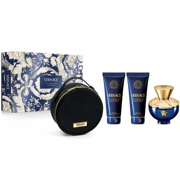 [399660] Versace Dylan Blue Pour Femme Eay De Parfum Spray 100ml Set 3 Artikel