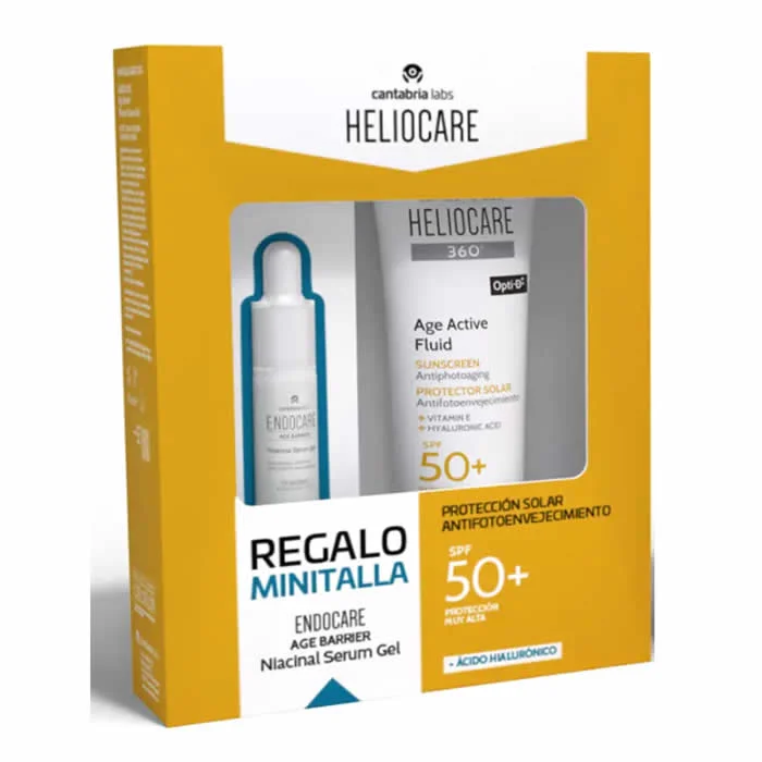 [411097] Heliocare Age Active Fluid Sunscreen Spf50+ 50ml Set 2 Artikel
