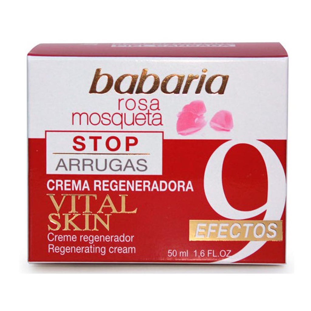 Babaria Rosa Mosqueta Vital Skin Regenerierende Creme gegen Falten, 50 ml