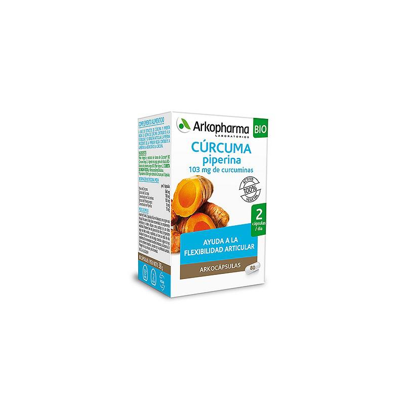 Arkopharma Turmeric Piperine 80 tobolek 