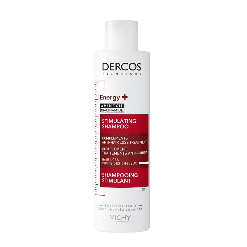 Vichy Dercos energizuojantis stimuliuojantis šampūnas nuo plaukų slinkimo 200ml