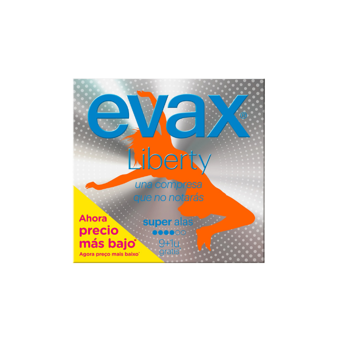 Evax Liberty Super With Wings higieninės servetėlės ​​9+1 vnt