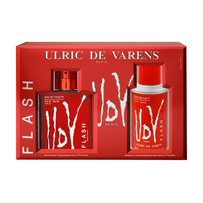 Ulric De Varens Flash Eau De Toilette Spray 100ml Confezione da 2 Prodotti