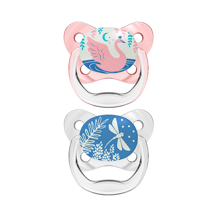 Dr. Brown's Prevent Нощна залъгалка Pink T/1 0-6M