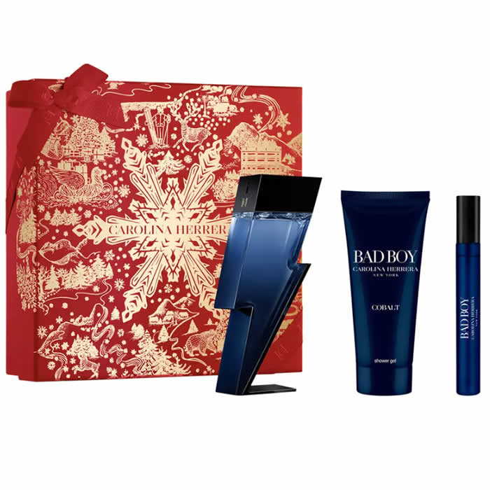 Carolina Herrera Bad Boy Cobalt Eau de Parfum Spray 100 ml Box 3 Produkte