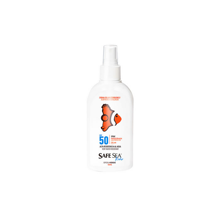 Safe Sea Kids kūno kremas nuo saulės Spf50 purškiamas 100 ml