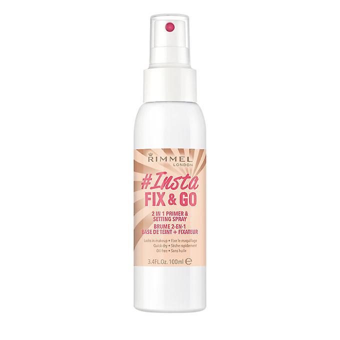Rimmel London Lasting Finish Fix y Go 2 em 1 primer e spray fixador 100
