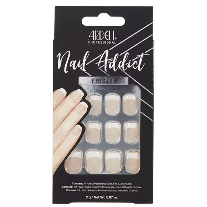 Ardell Nail Addict klasszikus francia műkörmök