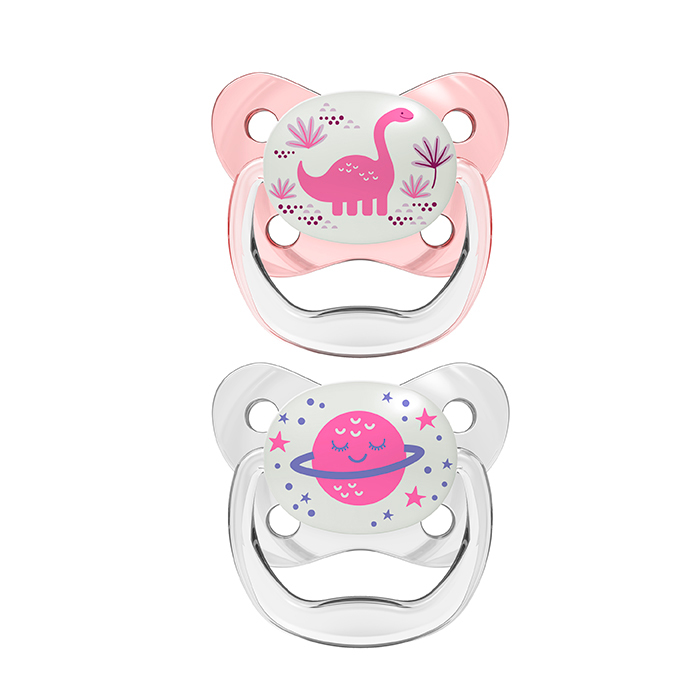 Dr. Brown's Prevent Night Dudlík Pink T/2 6-18M