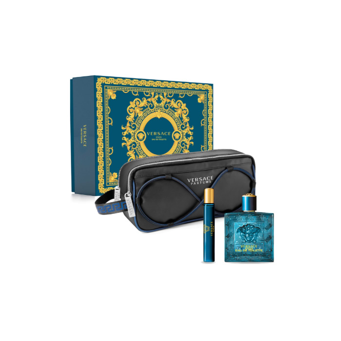 Woda toaletowa Versace Eros Pour Homme w sprayu 100ml, pudełko 3 produkty