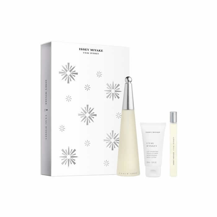 Issey Miyake L'Eau D'Issey Eau De Toilette spray 100 ml 3 termékből álló készlet