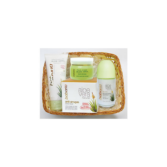 Babaria krema z aloe vero 50 ml, škatla s 3 izdelki 