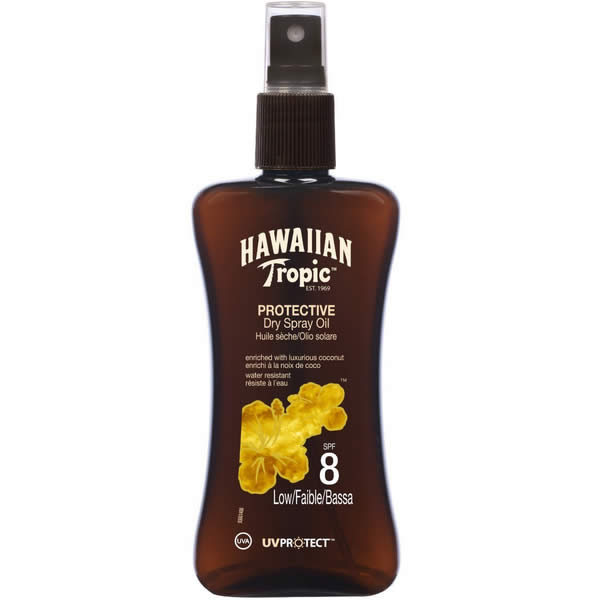 Hawaiian Tropic Aceite Protector Seco Spf8 Bajo 200ml