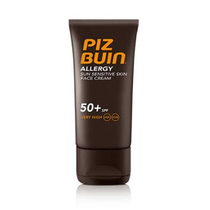 Piz Buin Allergy Sun Sensitive Skin sejas krēms Spf50 50ml